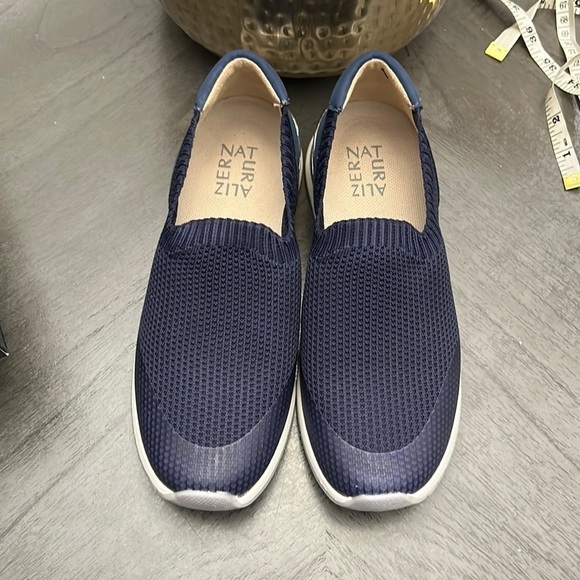 Naturalizer Lafayette French Navy Knit Slip-On Sneakers (WIDE) - Picture 4 of 11